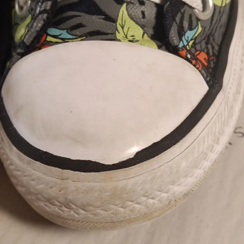 Converse Plants Unisex Kids High Top Lace Up Canvas Sneakers Sz 13